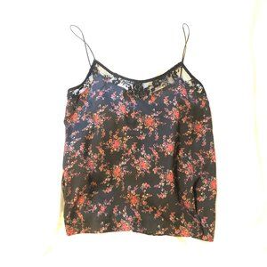 Zara Floral Cami, Open Lace Back